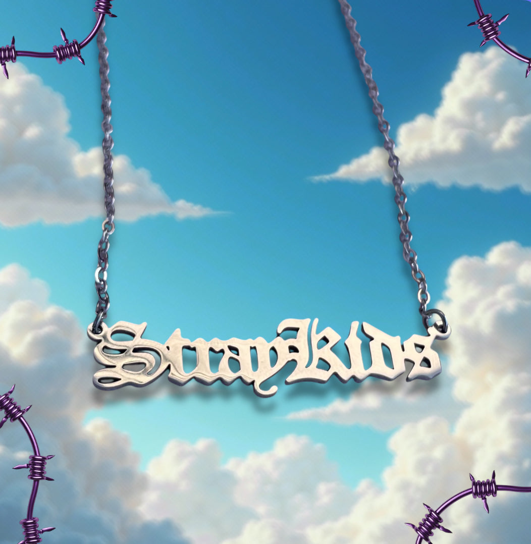 StrayKids Nameplate Necklace