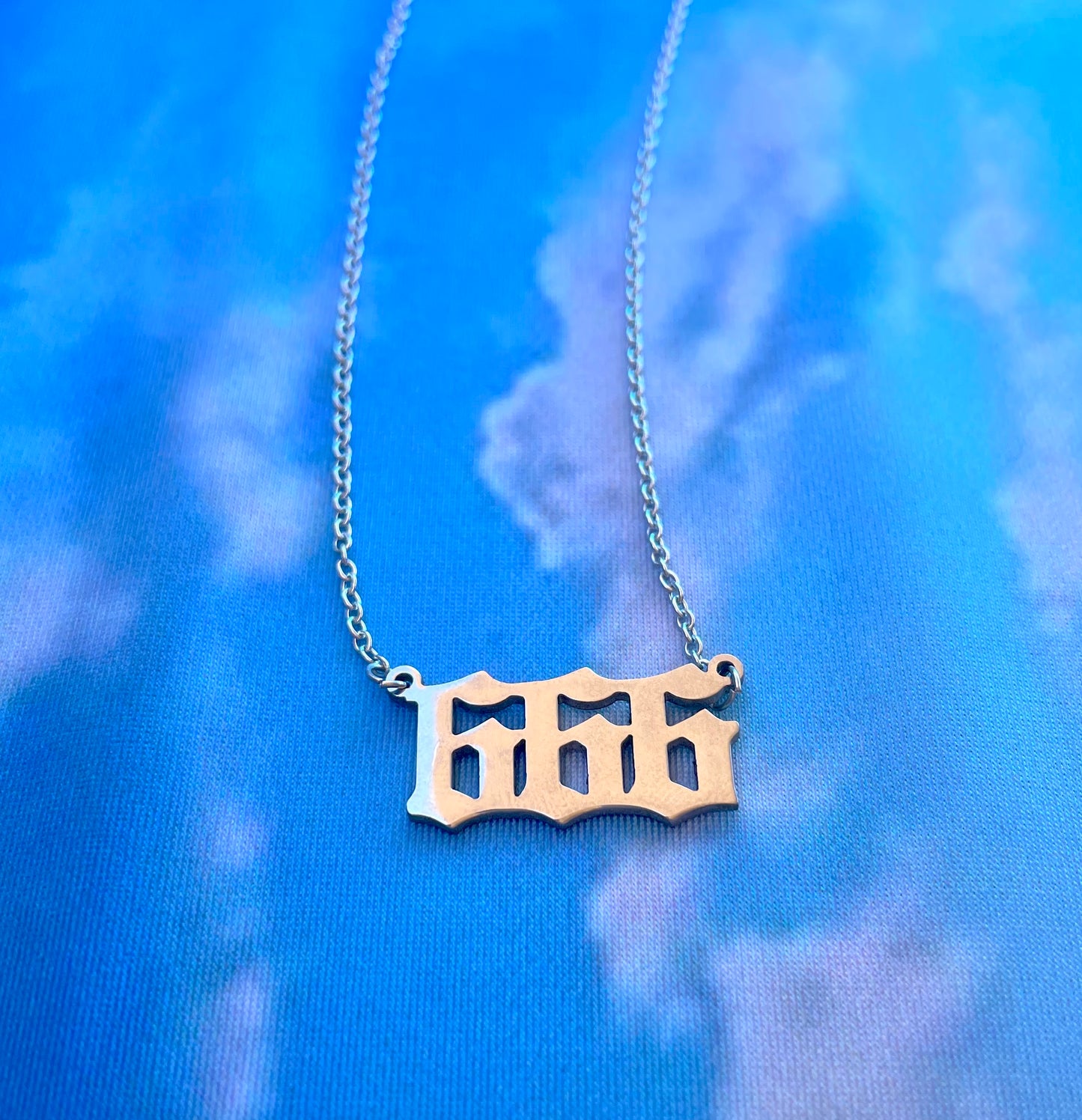 Silver Angel Number Necklace