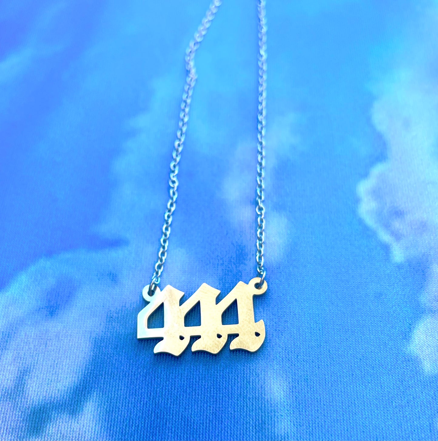 Silver Angel Number Necklace