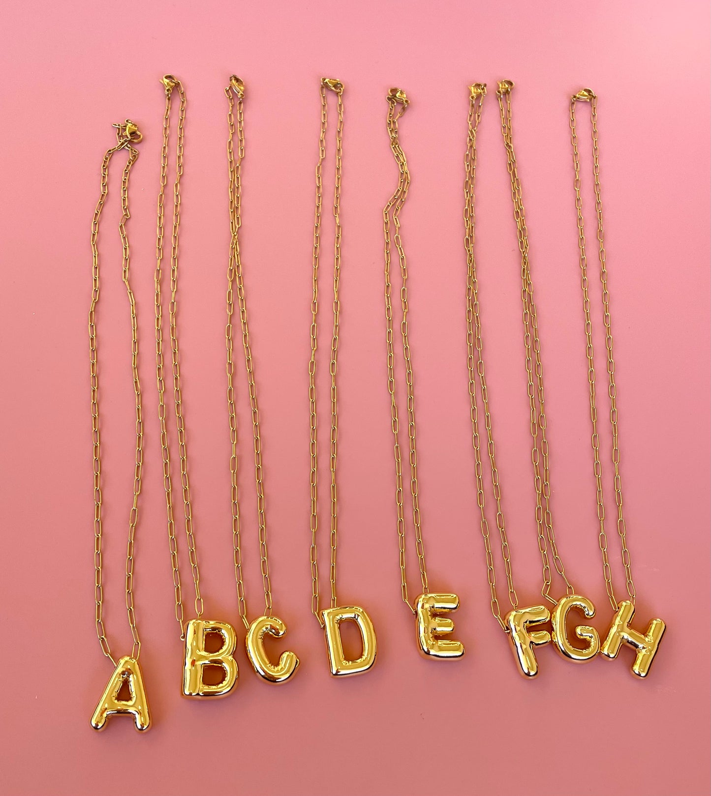 Bubble Letter Necklace