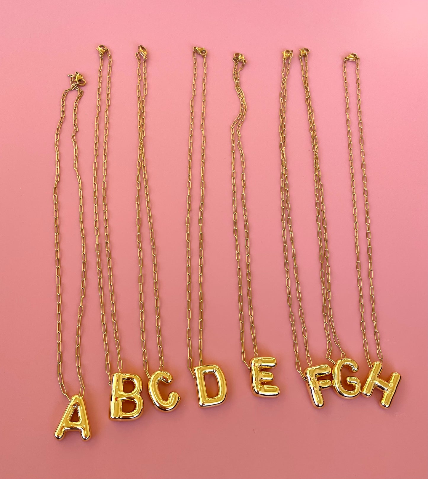 Bubble Letter Necklace