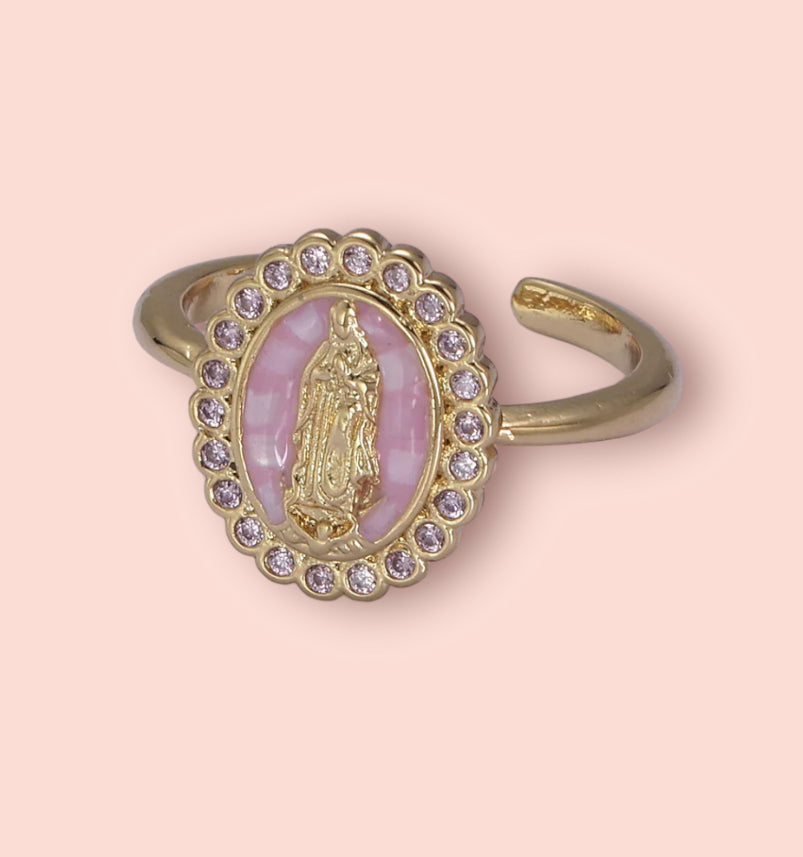 Virgin Mary Sparkle Ring