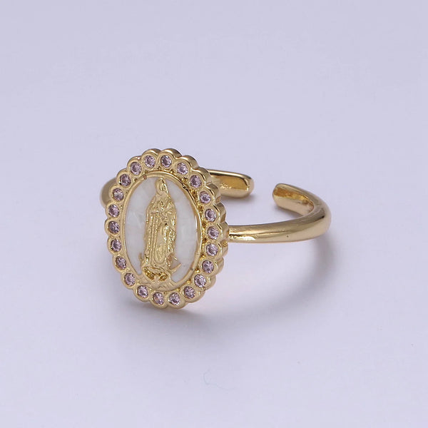 Virgin Mary Sparkle Ring