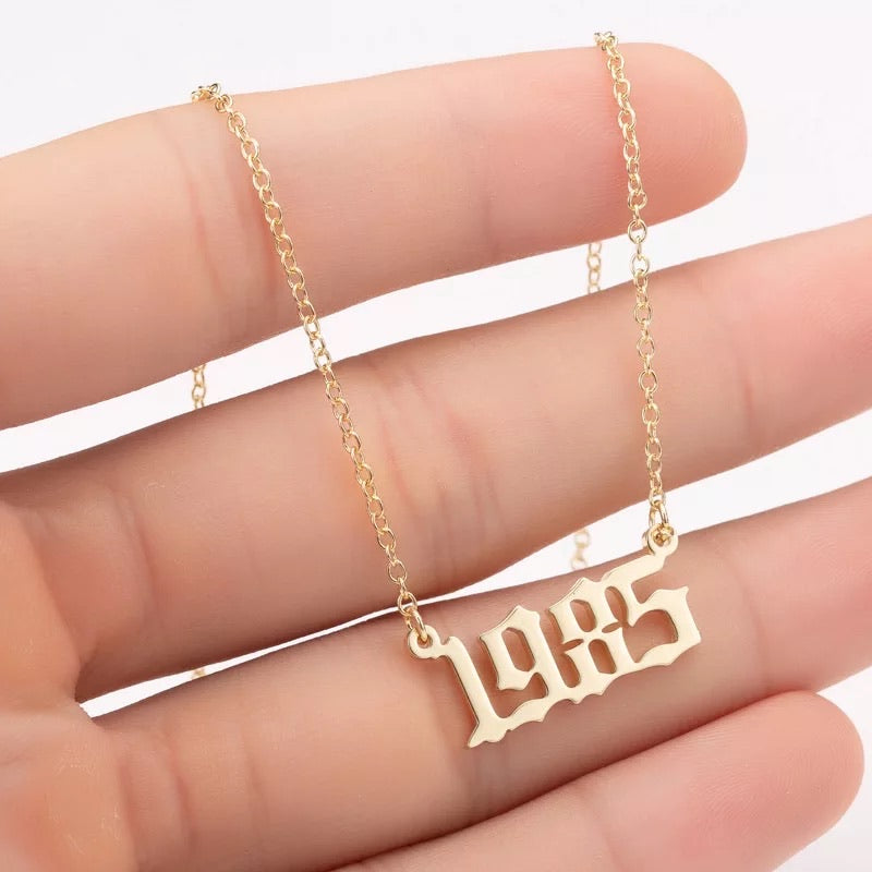 1980s Years Necklace